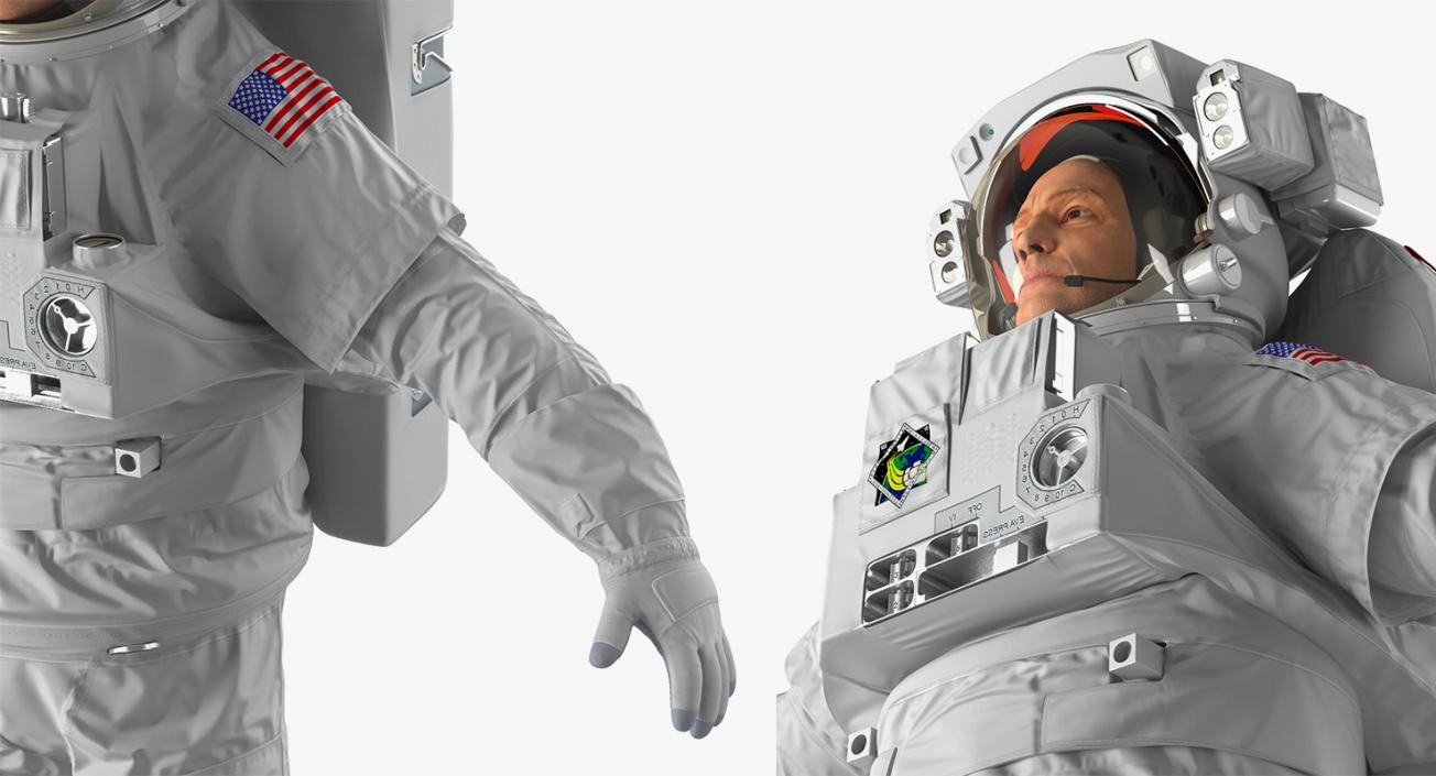 3D Astronauts Collection 5 model