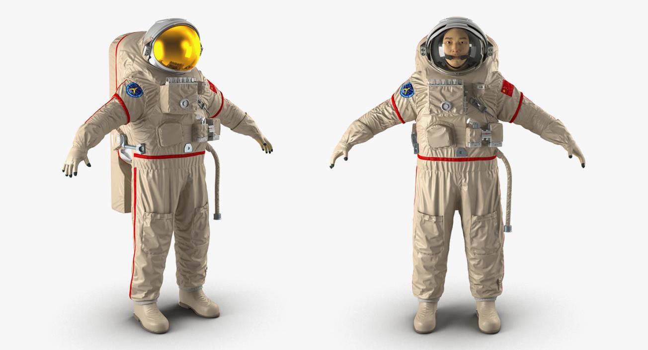 3D Astronauts Collection 5 model