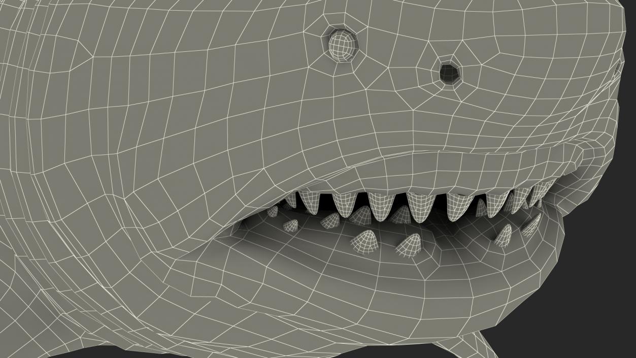 Ancient Megashark Rigged 3D model