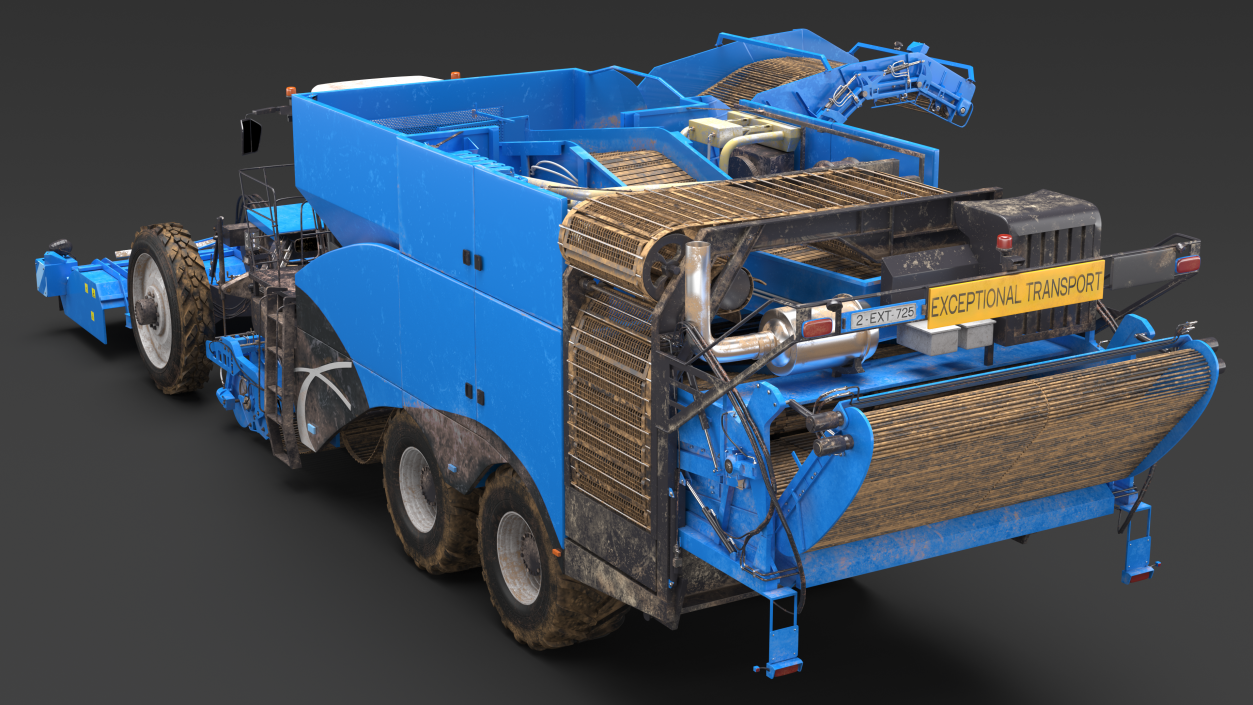 Potato Harvester Dirty 3D