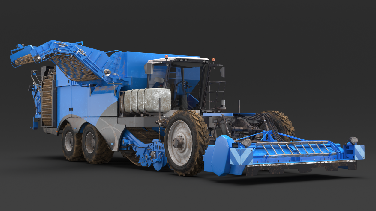 Potato Harvester Dirty 3D