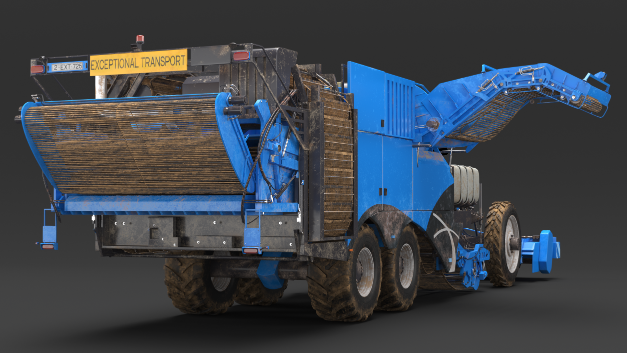 Potato Harvester Dirty 3D