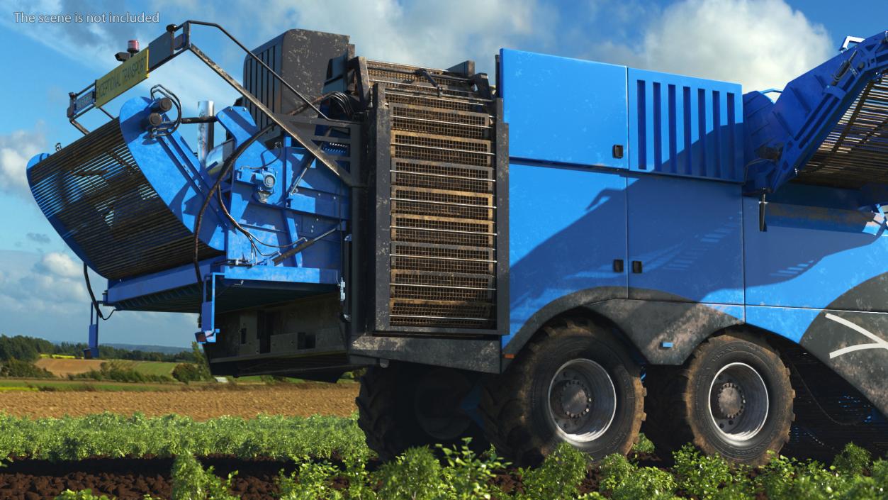 Potato Harvester Dirty 3D