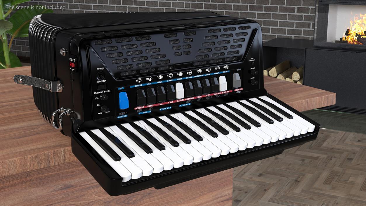 3D Musical Keyboard Instruments Collection 7