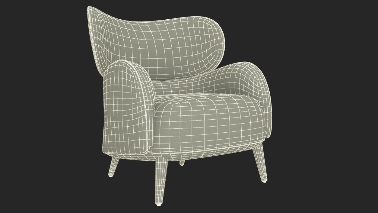 3D Natuzzi Italia Blossom Chair model