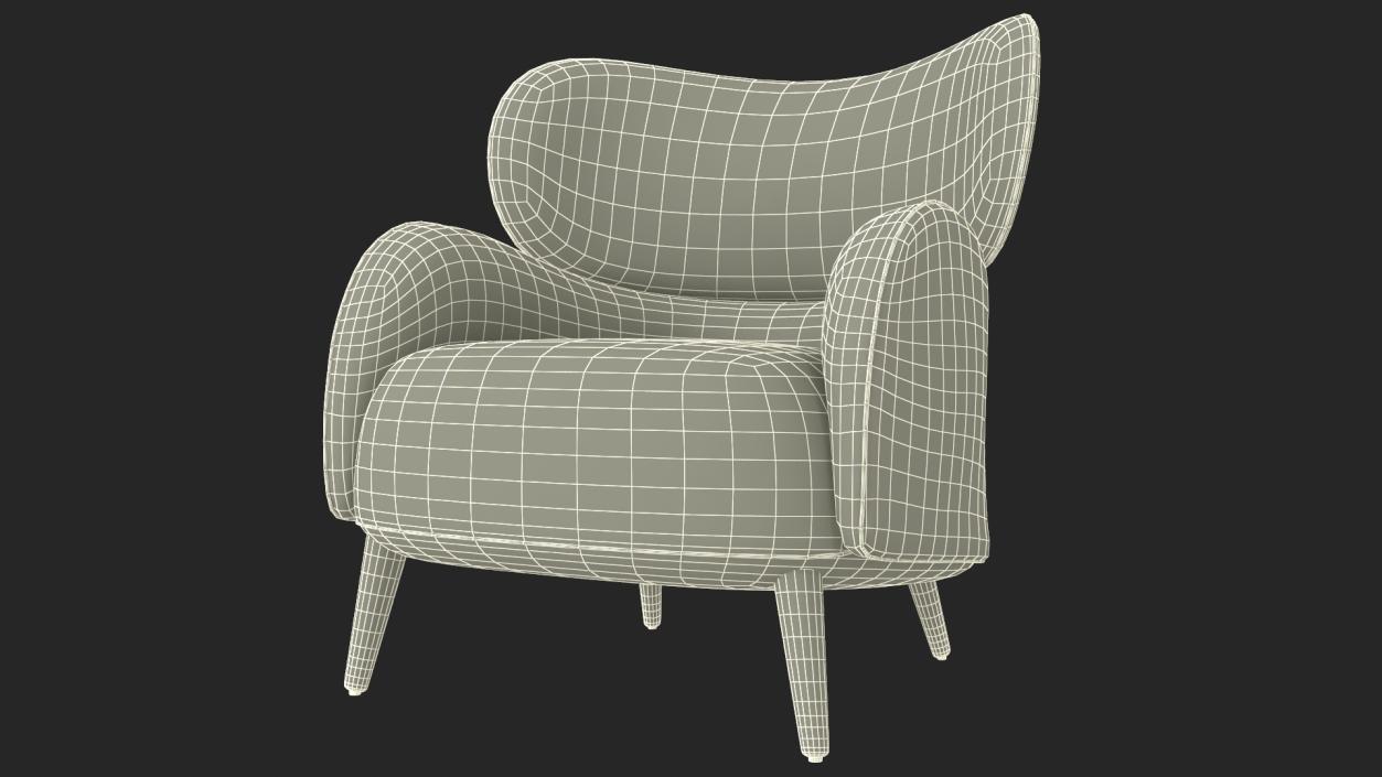 3D Natuzzi Italia Blossom Chair model