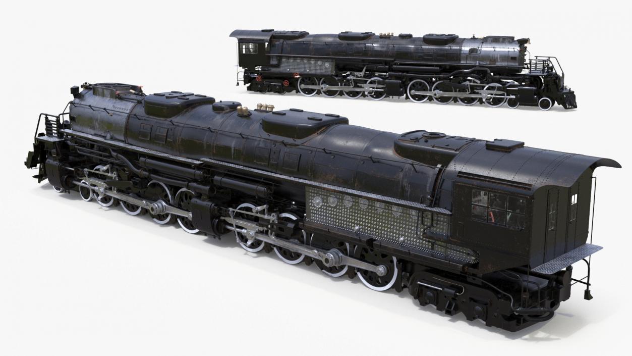 Worn Locomotive Rigged 3D