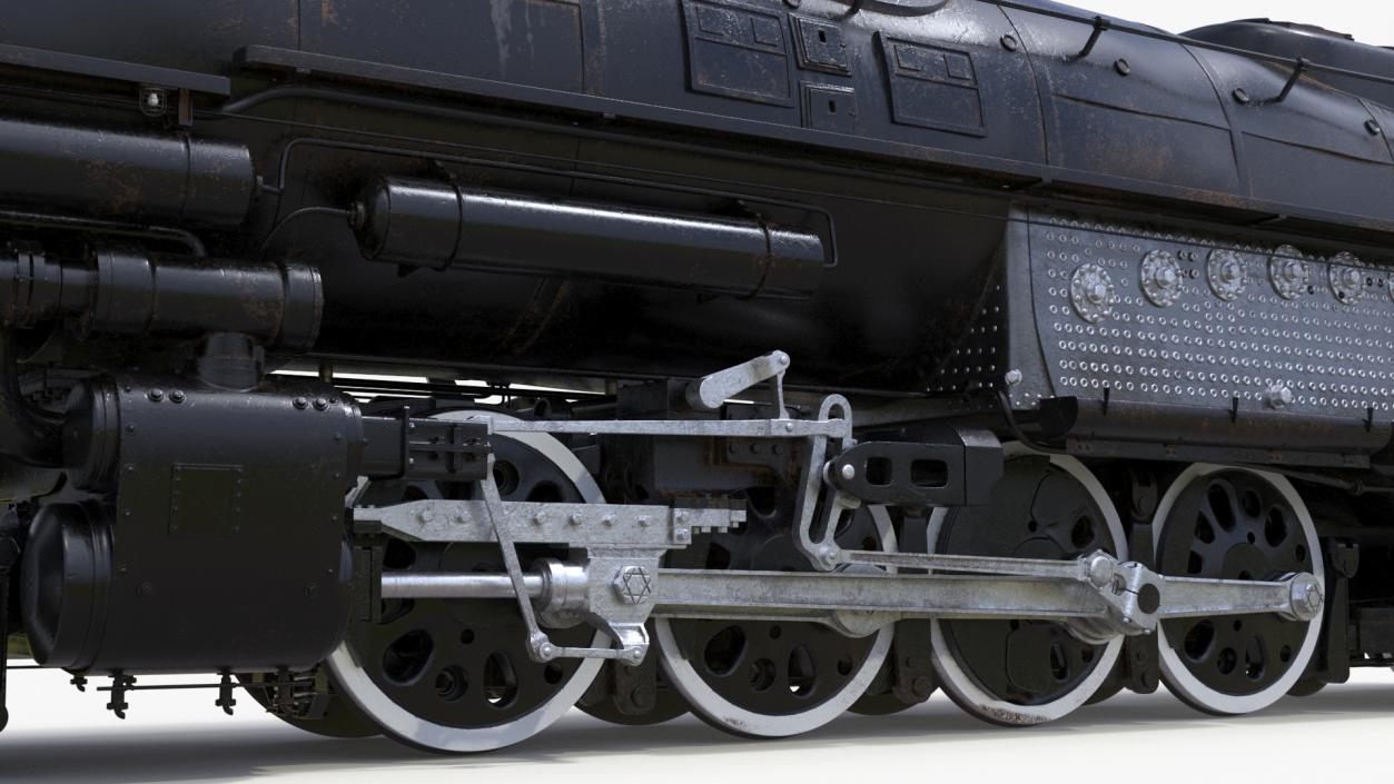 Worn Locomotive Rigged 3D