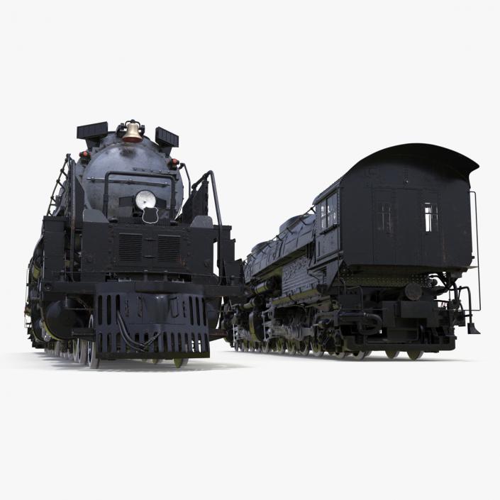 Worn Locomotive Rigged 3D