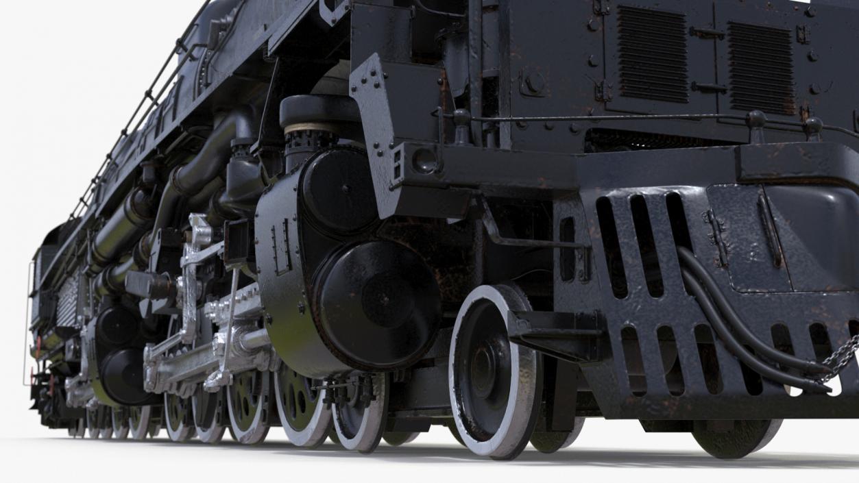 Worn Locomotive Rigged 3D