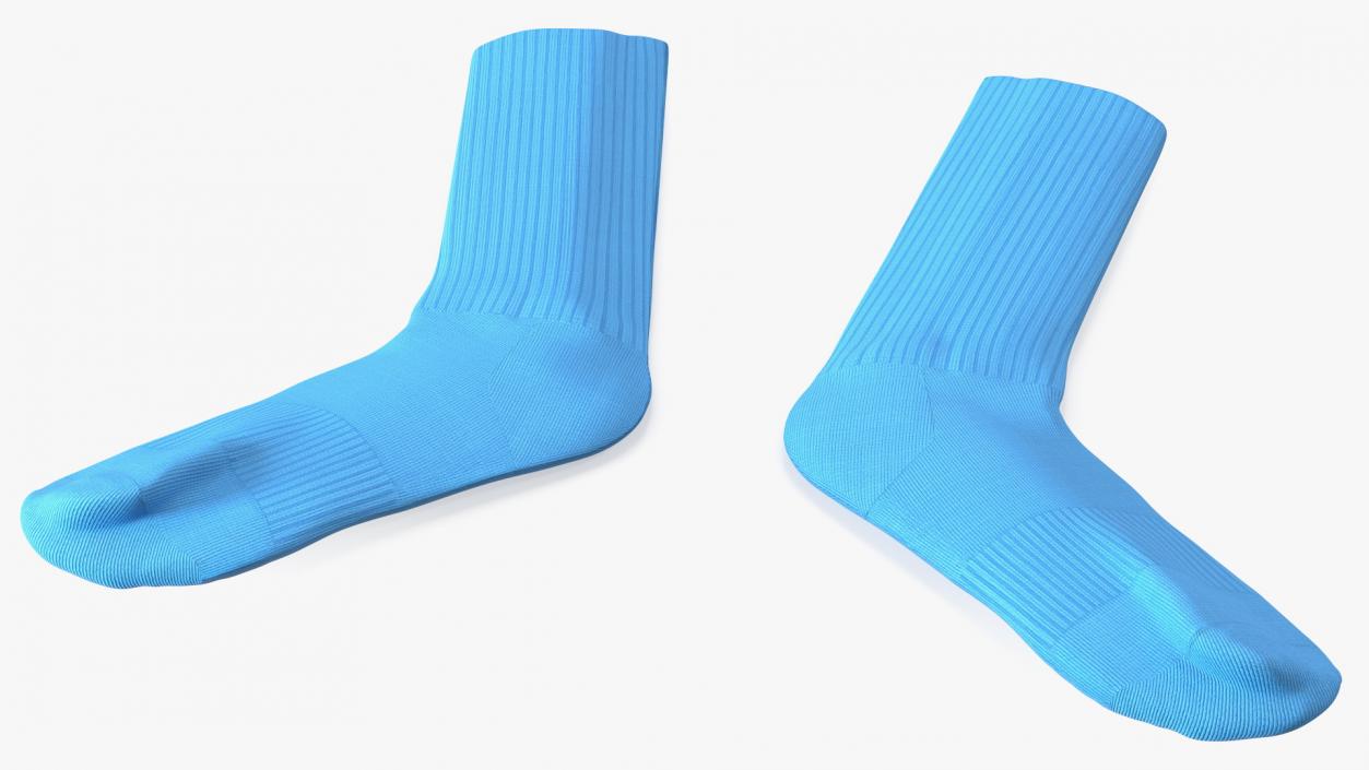 3D model Long Socks Blue Idle