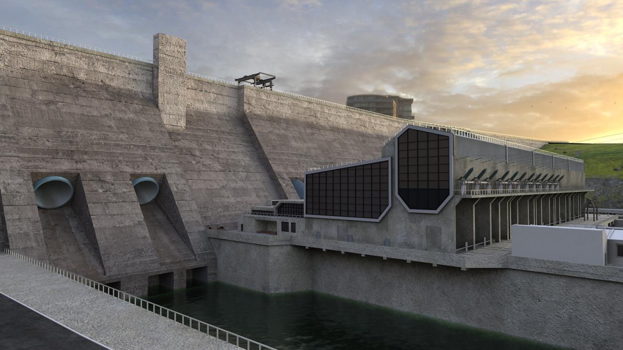 Dam 3D model