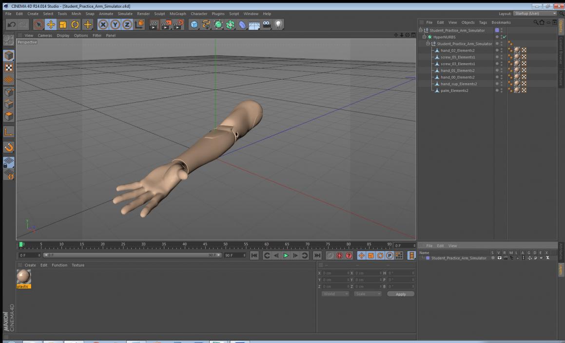 3D model Student Practice Arm Simulator