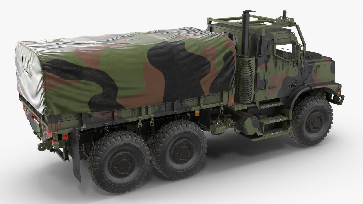 3D OshKosh MTVR MK23 with Tent Dusty model