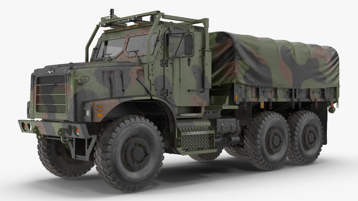 3D OshKosh MTVR MK23 with Tent Dusty model