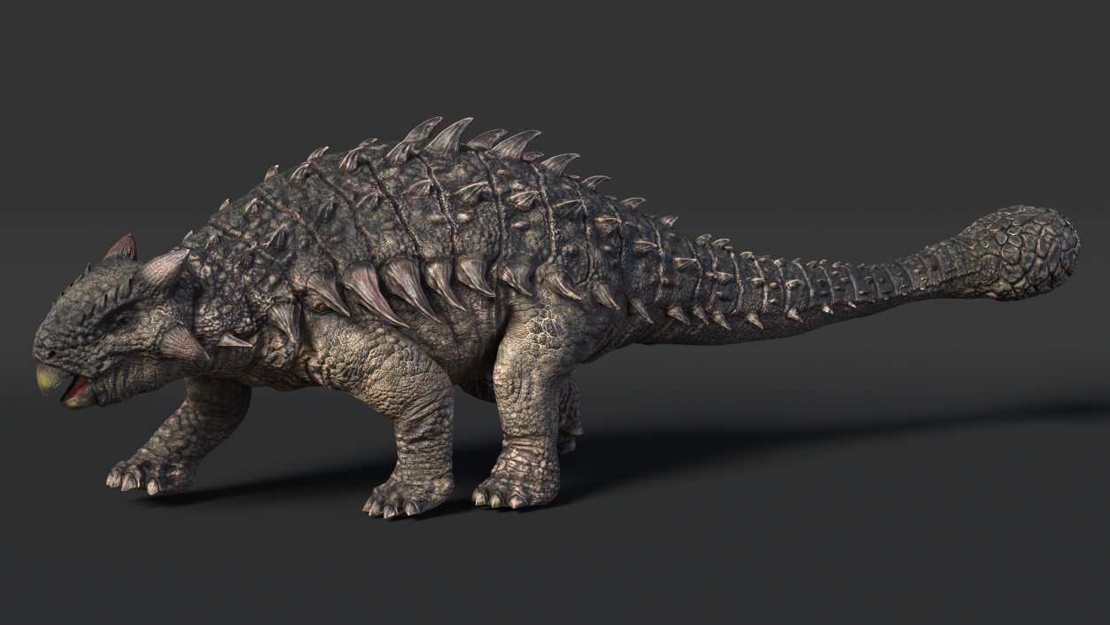 Ankylosaurus Tropical in Walking Pose 3D