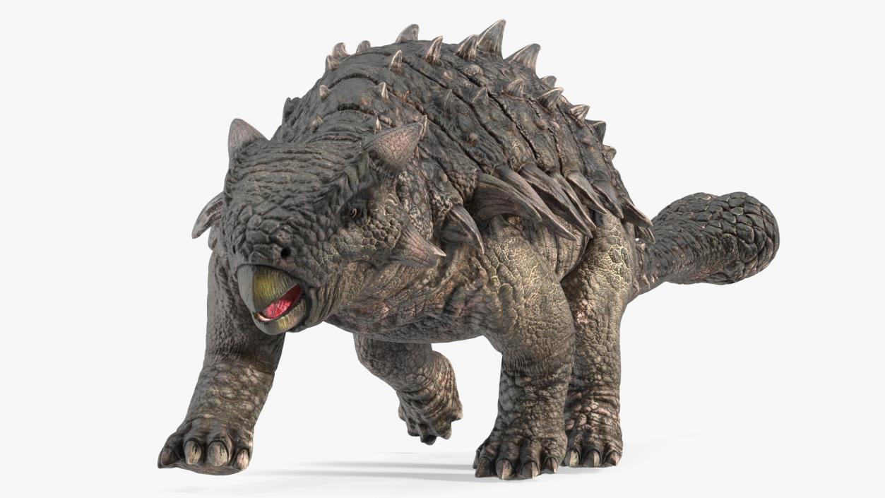 Ankylosaurus Tropical in Walking Pose 3D