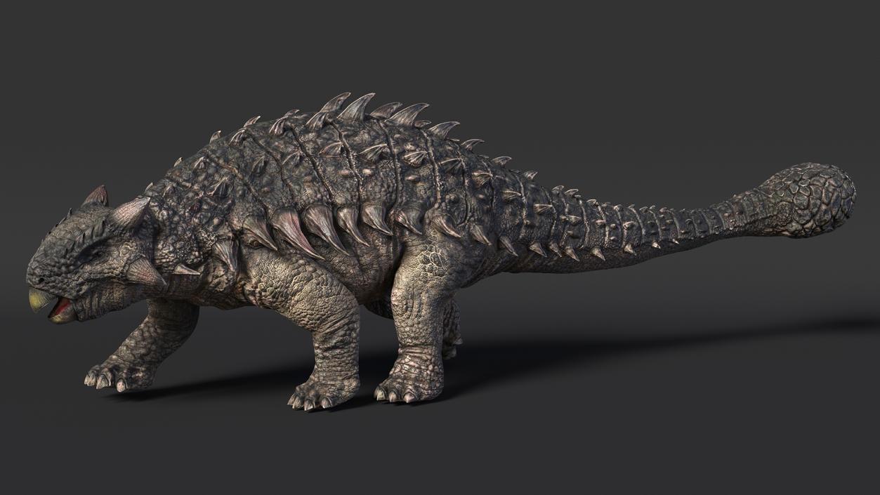 Ankylosaurus Tropical in Walking Pose 3D