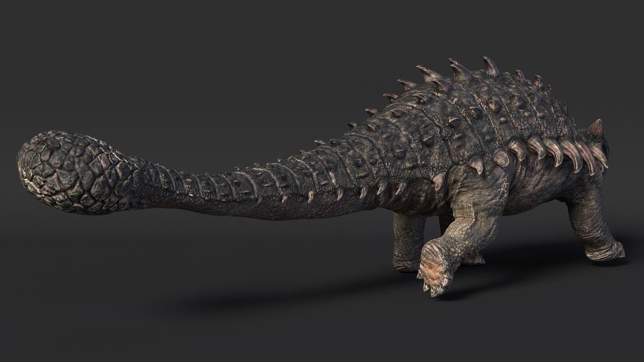 Ankylosaurus Tropical in Walking Pose 3D