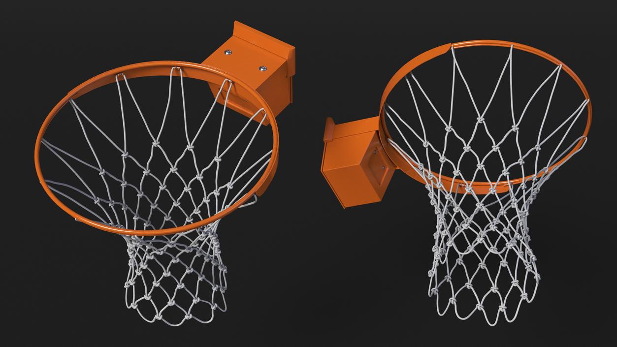 Basketball Hoop with Net 3D model