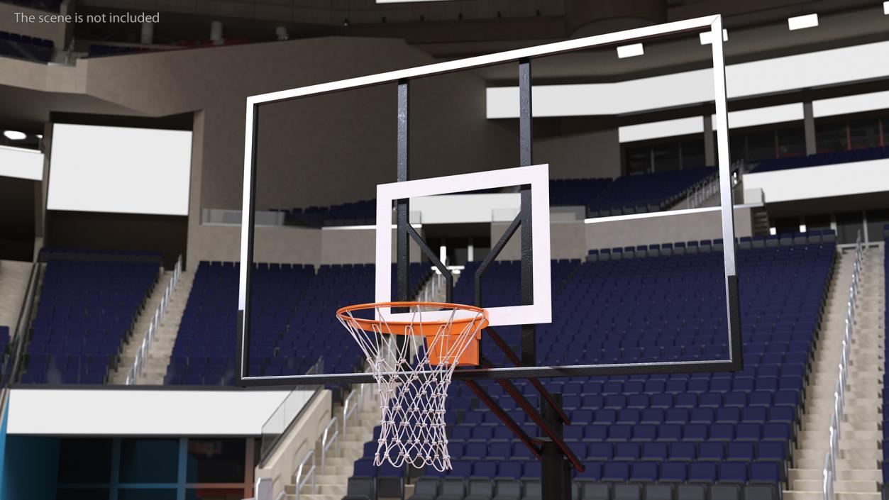 Basketball Hoop with Net 3D model