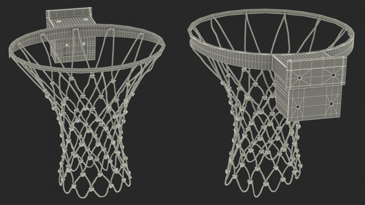 Basketball Hoop with Net 3D model