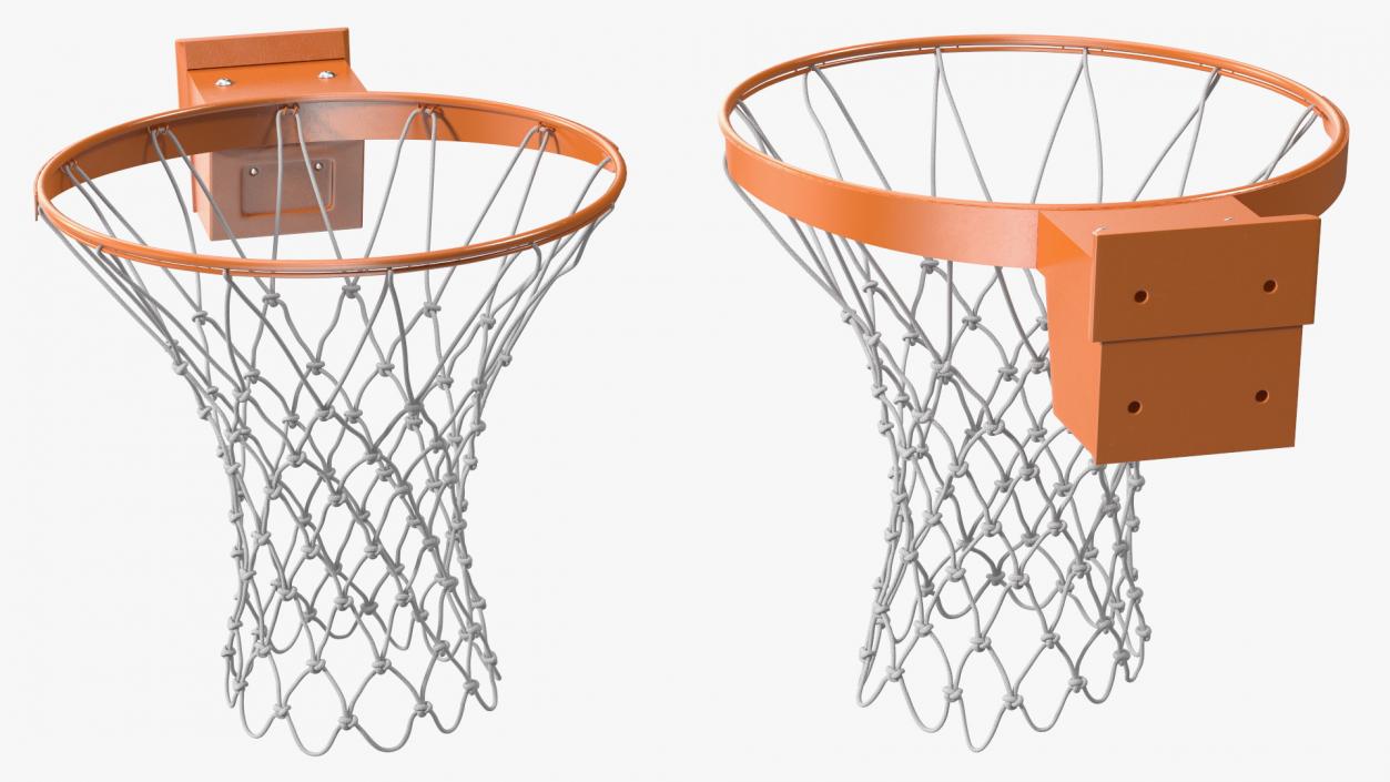 Basketball Hoop with Net 3D model