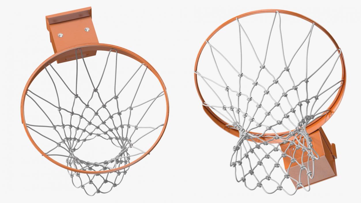 Basketball Hoop with Net 3D model