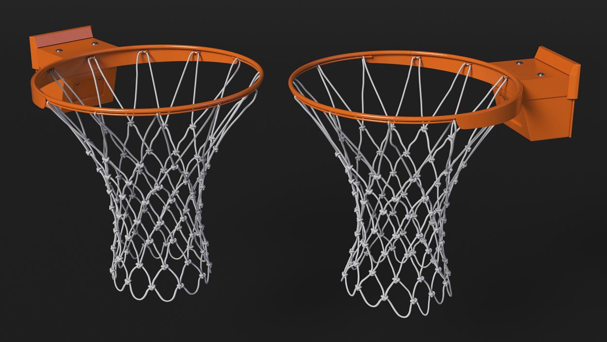 Basketball Hoop with Net 3D model