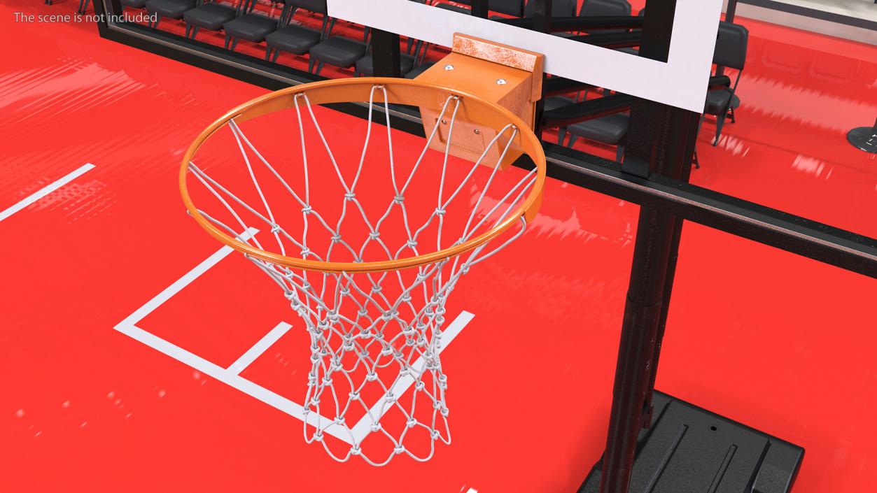 Basketball Hoop with Net 3D model