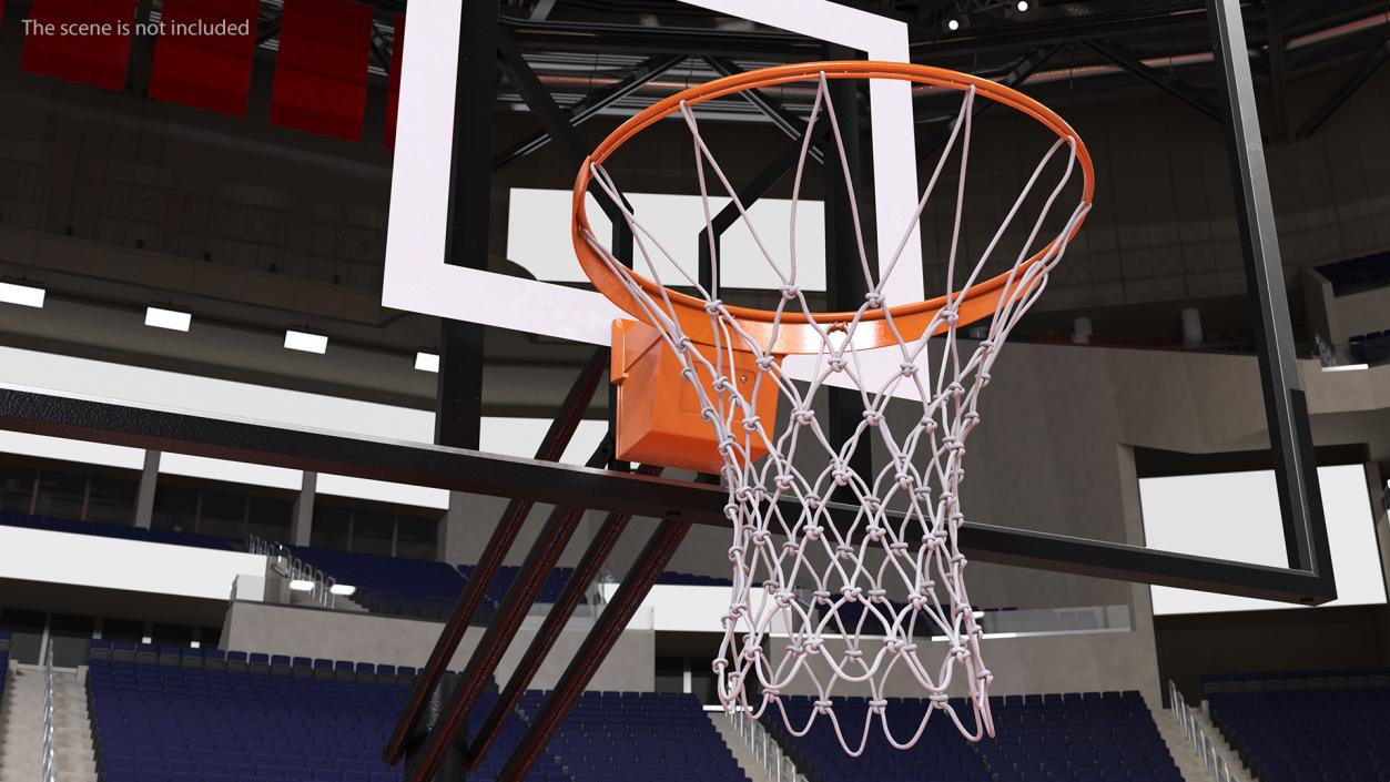 Basketball Hoop with Net 3D model