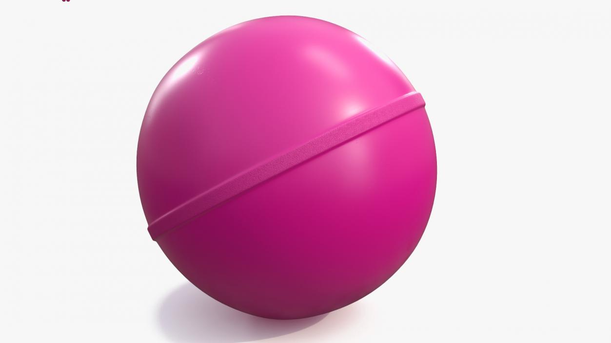 Jumpy Rubber Ball Purple 3D model