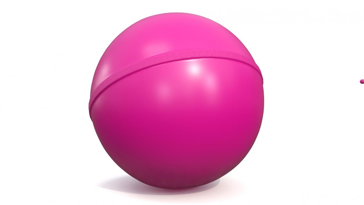 Jumpy Rubber Ball Purple 3D model