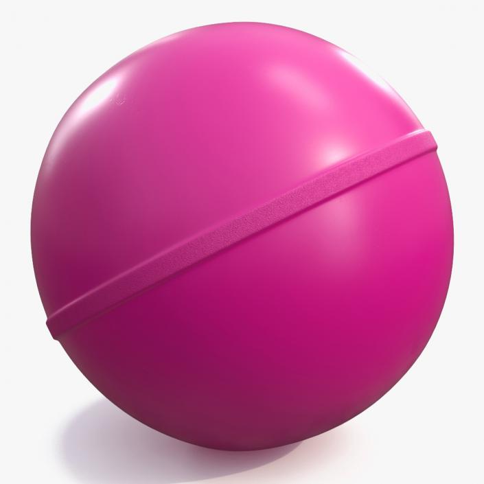 Jumpy Rubber Ball Purple 3D model