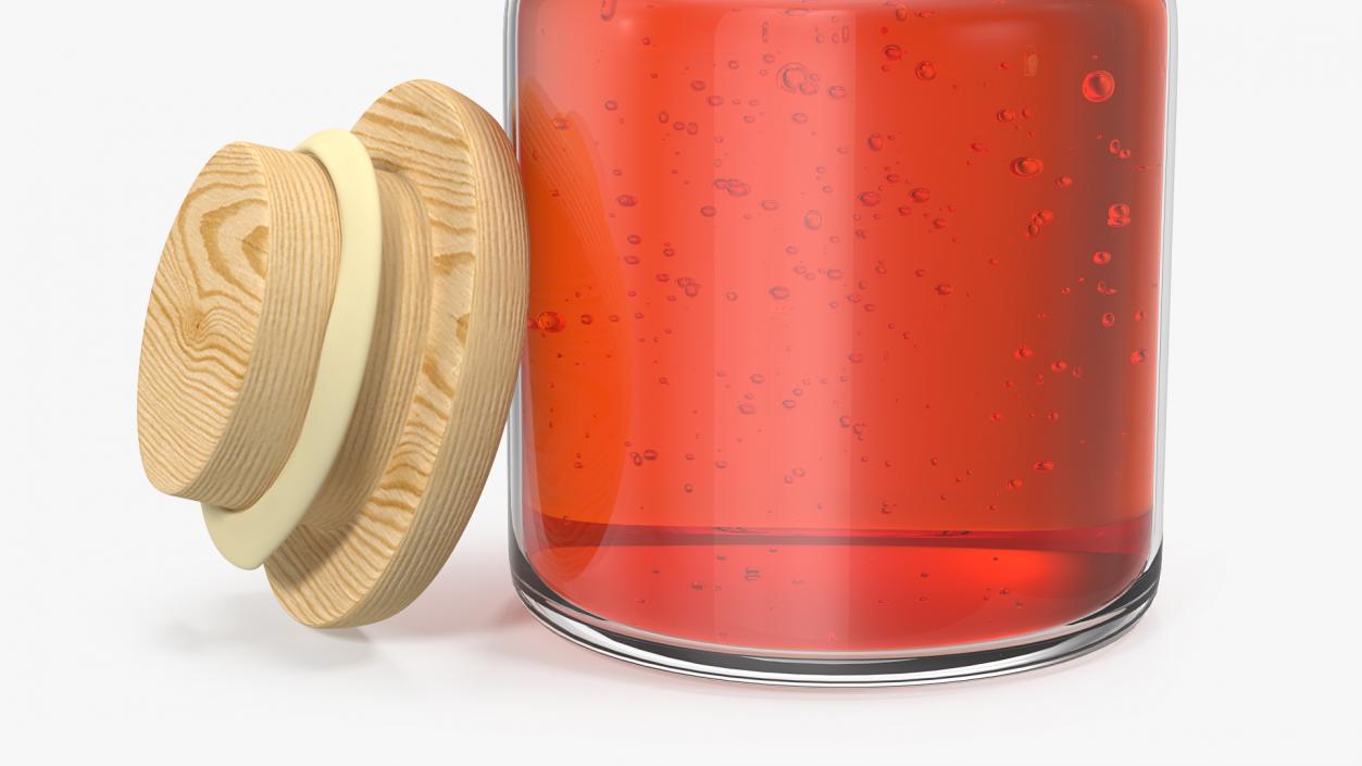 3D Jar of Honey with Honey Dipper Collection