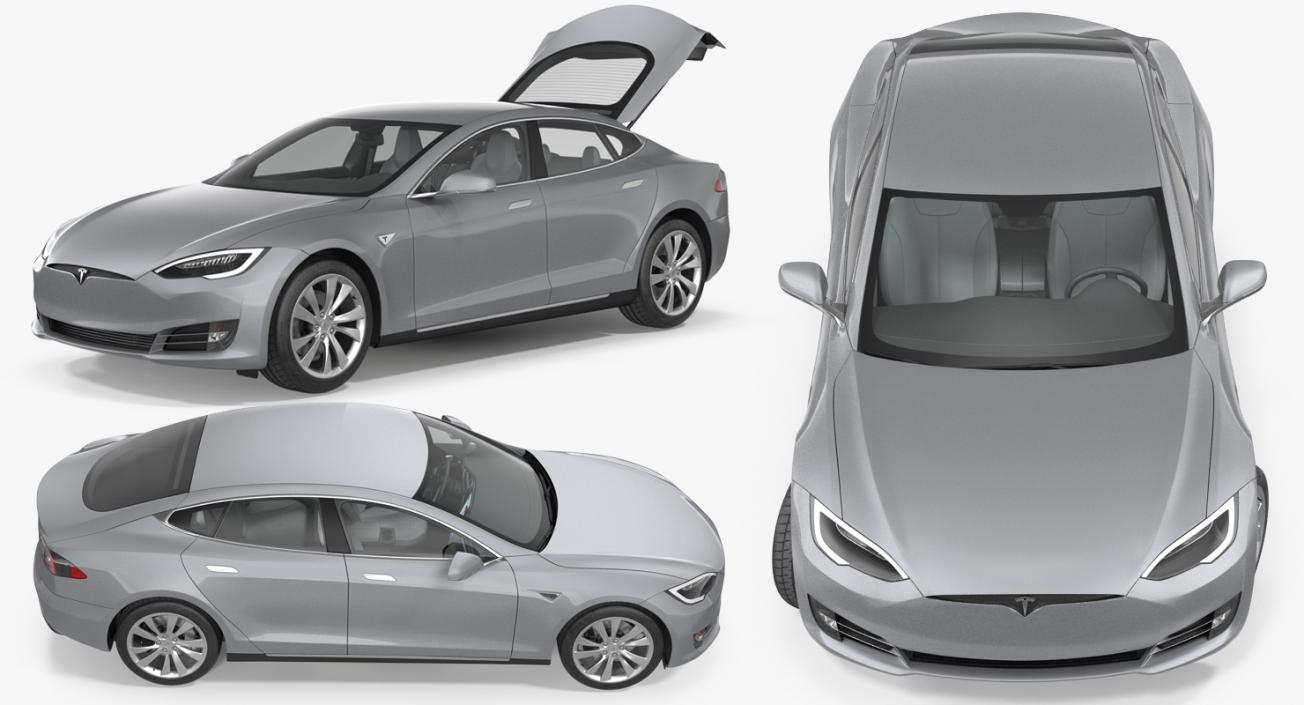 3D Tesla Cars 3D Models Collection 4 model