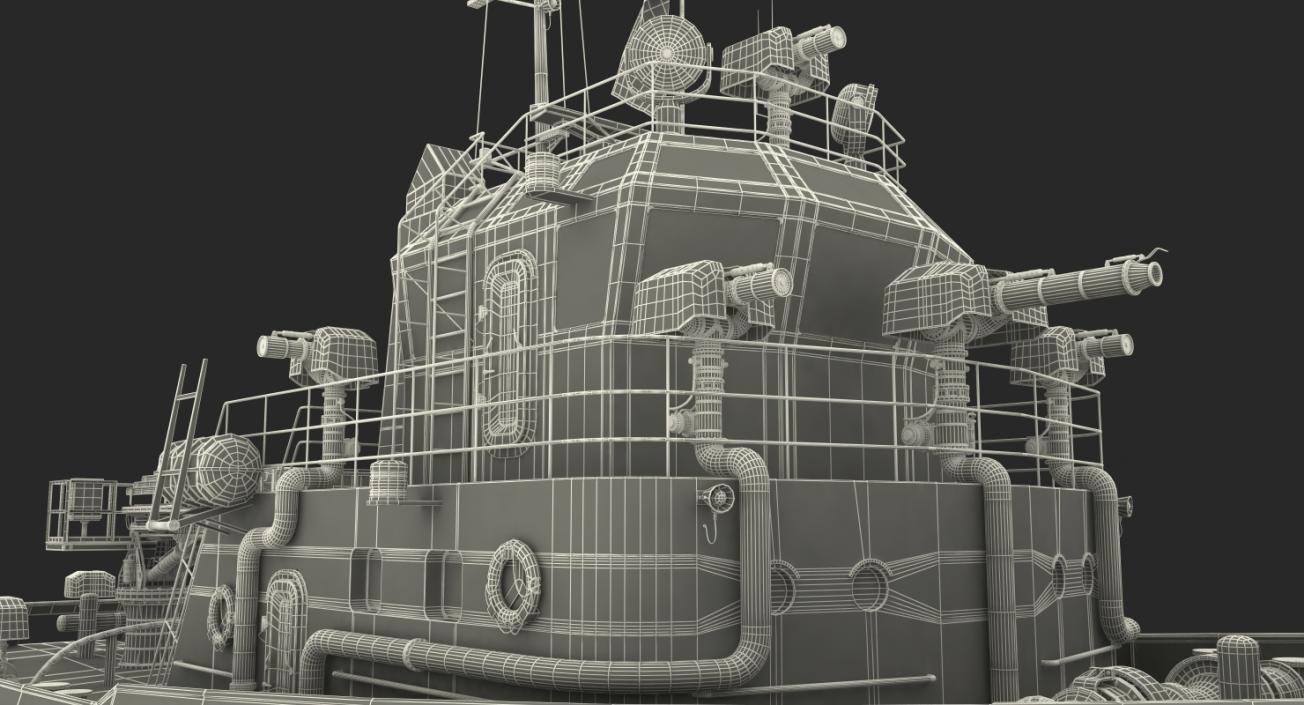 Los Angeles Fireboat Rigged 3D