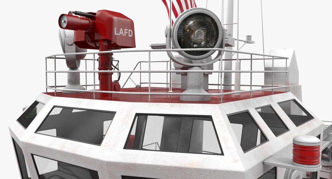 Los Angeles Fireboat Rigged 3D