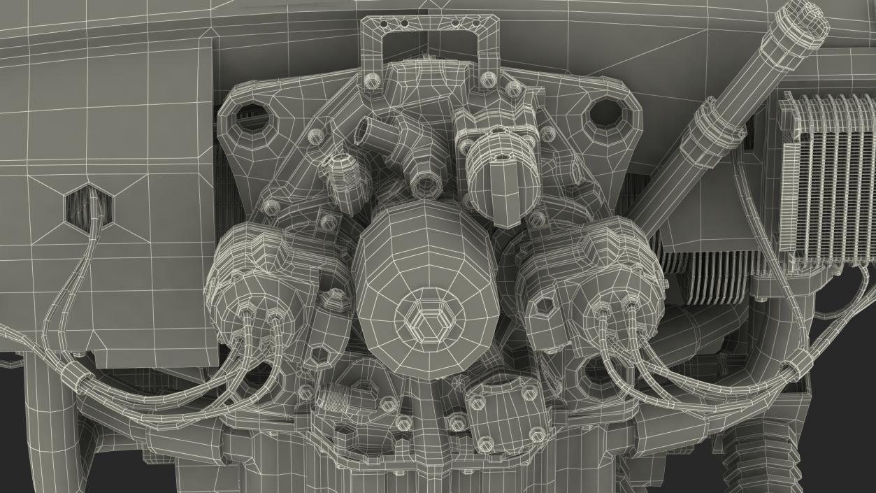 Lycoming O 320 Piston Aero Engine New 3D