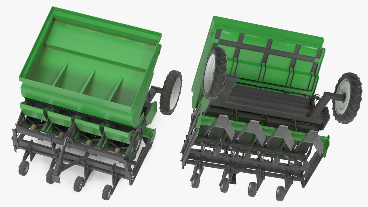 3D model Potato Planter Green Used