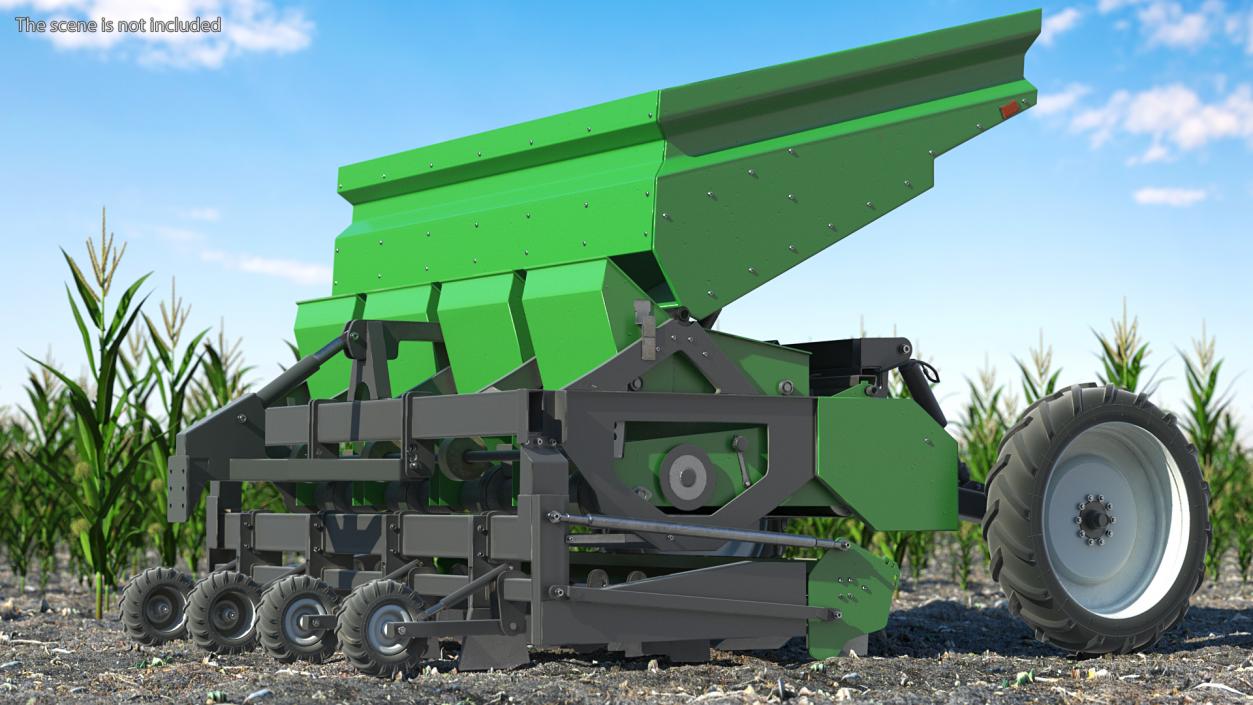 3D model Potato Planter Green Used