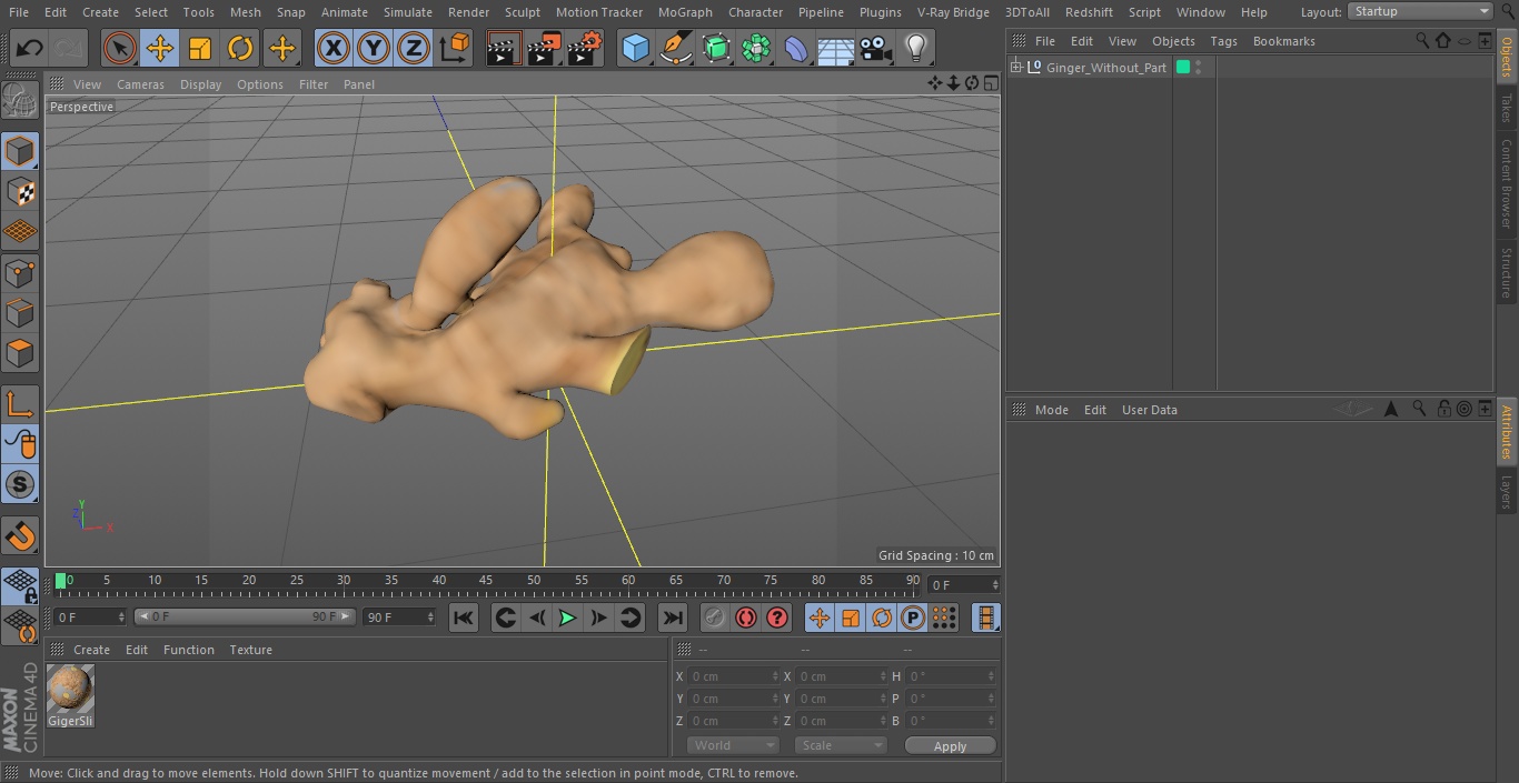 Ginger Without Part 3D model