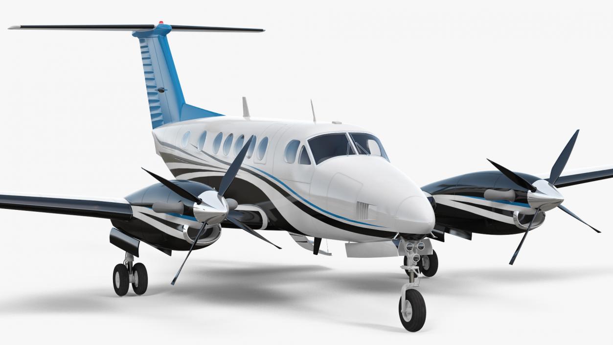 Twin Turboprop Civil Utility Aircraft 3D