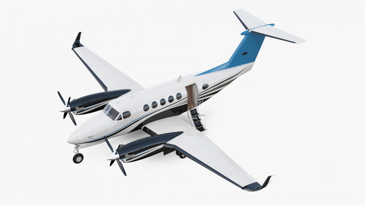 Twin Turboprop Civil Utility Aircraft 3D