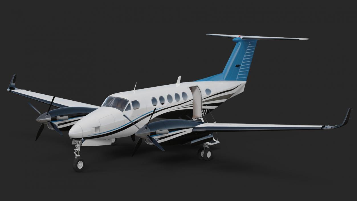 Twin Turboprop Civil Utility Aircraft 3D