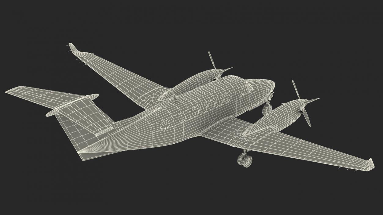 Twin Turboprop Civil Utility Aircraft 3D