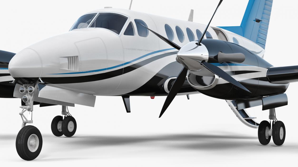 Twin Turboprop Civil Utility Aircraft 3D