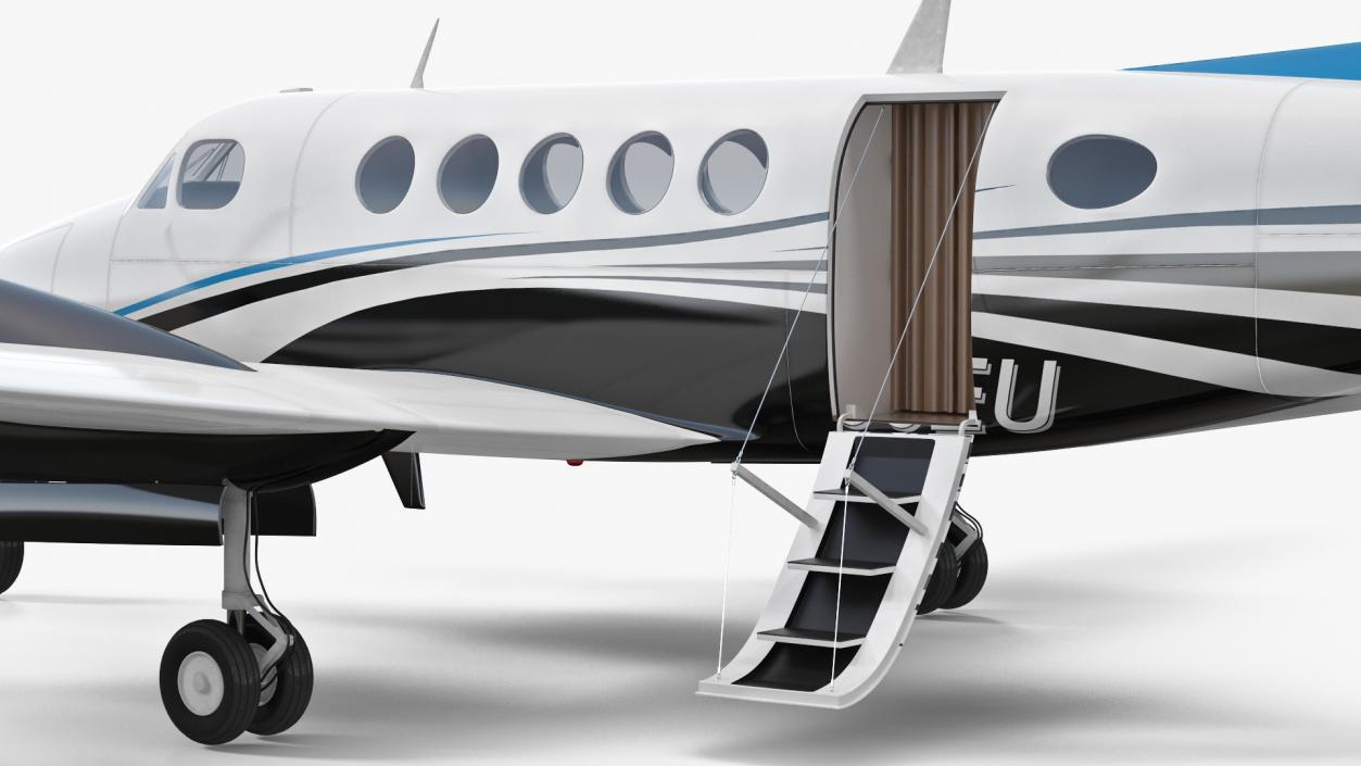 Twin Turboprop Civil Utility Aircraft 3D