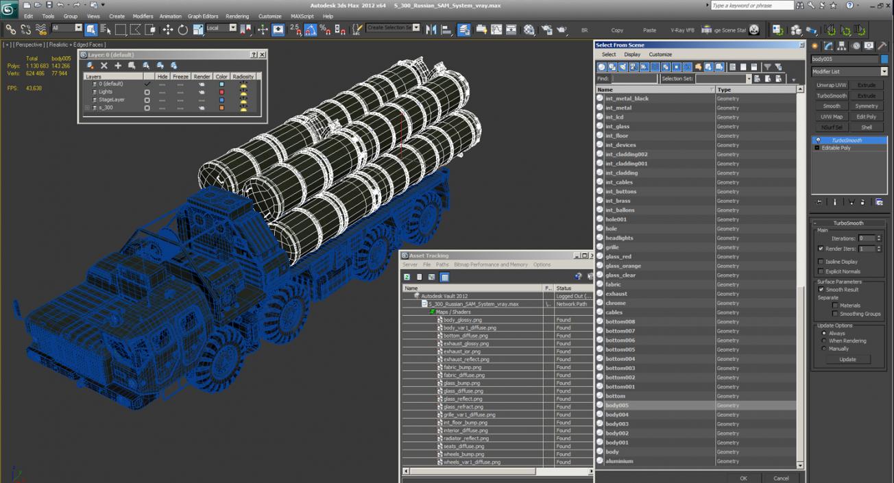 S-300 Russian SAM System 3D model