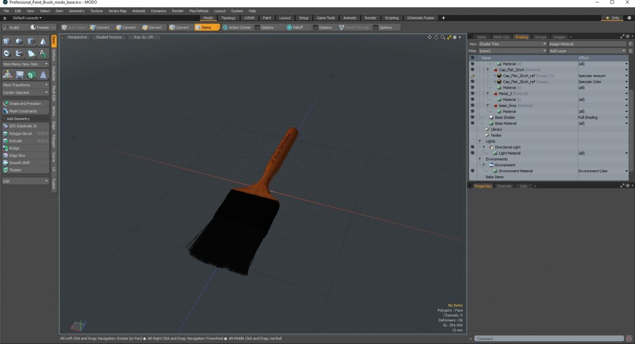 Professional Paint Brush 3D model